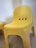 禧天龙家用加厚凳子椅子带靠背幼儿矮凳宝宝椅小板凳换鞋凳 创意凳子 亮丽黄1只装【新款椅凳】 实拍图