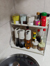 京东京造 厨房调料置物架 台面储物收纳架餐具砧板筷子筒收纳 双层奶油白 实拍图