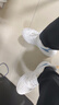 鸿星尔克运动鞋夏季男鞋透气运动鞋轻便跑鞋百搭老爹鞋男子休闲鞋桀骜2.0 微晶白/矿物蓝 42 实拍图