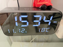 汉时（Hense）电子时钟大屏充电闹钟学生懒人闹表桌面台钟HA801铁灰旗舰版 实拍图