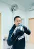竞派拳击手套成人儿童散打搏击拳套男女透气实战训练打沙袋黑色 10oz 实拍图