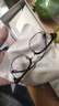 蔡司（ZEISS）镜片近视眼镜框男半框防蓝光辐射可配带散光度数眼睛女钛合金镜架 升级钛材 黑金 配colorein镜片1.56防蓝光 0-600 实拍图