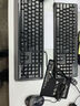 双飞燕（A4TECH）FS1010Q有线键鼠套装台式电脑笔记本外接办公打字用飞时代人体工学键盘鼠标套装轻音 遂空灰 实拍图