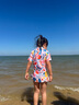 361°儿童泳衣女童泳镜泳帽套装可爱印花短袖连体游泳衣中小童女孩泳装 实拍图