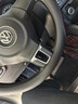 DEYAN汽车方向盘套四季通用夏季透气防滑吸汗超薄款真皮车用把套内饰品 大众朗逸帕萨特速腾迈腾途观探岳 超薄【圆形】双色线（不带车标） 实拍图