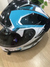 睿觅（RYMIC）摩托车头盔全盔3C认证专业机车骑行头盔四季男女977蓝灰飞刃XL 实拍图