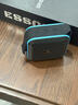 ESSONIO意大利品牌户外防水蓝牙音箱无线新款随身便携式低音炮高音质迷你创意方形家用小型电脑插卡小音响 黑蓝色【小巧便携+三重音效】 实拍图