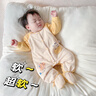 婴儿冬款连体衣夹棉冬装外套秋冬季连脚棉服新生衣服冬天棉衣薄棉 S350轻软薄棉粉色 66cm 3-6个月宝宝 实拍图