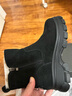达芙妮雪地靴女冬季加绒加厚保暖短靴东北大棉鞋子 4023608085 黑色 37  实拍图