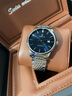 歐米茄瑞士认证手表男士机械表大方时尚镶钻奢华高档超薄专用男表 本色蓝面 实拍图