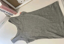 棉客诚品女士背心女螺纹内搭打底圆领宽肩带打底上衣纯色极简内衣 浅灰M 实拍图