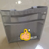 金得利A4网纱透明拉链美术袋学习袋补习袋小学生手提袋拎书袋初中生补课包帆布包美术包考试袋灰色DC1937 实拍图