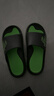 回力运动拖鞋男浴室内户外不易滑厚底凉拖鞋HL39391黑绿色39-40码 实拍图
