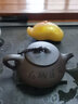 尊壶 宜兴紫砂壶球孔石瓢壶原矿紫泥泡茶壶国工沈惠芳作品刻山水200ml 刻绘山水石瓢 实拍图