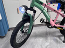 凤凰（Phoenix）儿童自行车6-15岁男孩女孩中大童山地车变速学生车小学生自行车 幻影粉绿色- 单速辐条轮 无后座 18寸(适合120-140cm) 实拍图