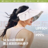 蕉下（beneunder）遮阳帽子防晒帽女防紫外线太阳帽贝壳空顶帽便携TS550杏米 实拍图