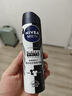 妮维雅（NIVEA）止汗露抑汗止汗喷雾腋下爽身气雾爽肤化妆品狐臭腋臭香体 男士型黑白出众爽身气雾150ml*2 实拍图