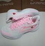 李宁利刃5丨篮球鞋男鞋透气网面一体织低帮篮球舒适专业比赛运动鞋 白/荧光嫩粉-10 101款-草莓奶昔 39 实拍图