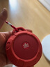 朗琴T350蓝牙音箱防水便携式重低音炮迷你小型户外运动骑行小音响收音播放器老年人收音机超长续航 烈焰红 官方标配【数据线+音频线+挂勾】 实拍图
