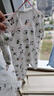 贝瑞加（Babyprints）婴儿连体衣2件装新生宝宝蝴蝶衣长袖护肚连身衣满月服 黄熊猫59 实拍图