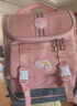 Edison小学生书包女减负护脊防泼水防下坠大容量反光儿童背包2210-1粉色 实拍图