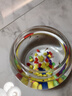 易萌桌面鱼缸 金鱼缸  家用客厅小鱼缸 水培容器小型圆形玻璃鱼缸15cm 实拍图