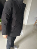 坦博尔羽绒服男新款宽松加大休闲保暖加厚可脱卸帽冬商务外套TAF510505D 黑色升级 L (175) 实拍图