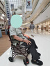 立道老年人推车可推可坐助力行走器可座代步车手推车出门方便小车神器 E2【新升级手刹+双轮】可折叠四轮手扶推车椅 实拍图