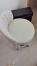 北风之恋吧台椅升降椅高脚凳酒吧椅前台收银台椅子美容旋转椅家用化妆凳子 米白色靠背【米白架-顺色轮】 实拍图