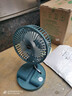 电风扇伸缩折叠小风扇宿舍家用静音充电型办公台式USB桌面宿舍大风力夏台面落地两用折叠电风扇 颜色随机 直插款无档位开关1个装 实拍图