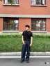 Calvin KleinJeans男士真皮休闲双面ck金属字母带头牛皮腰带节日礼物HC551H19 003-太空黑 95cm 实拍图