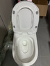 JMOWY马桶坐便器陶瓷家用超漩虹吸式大冲力大管道抽水静音节水防臭坐厕 洁净款（瀑布对冲虹吸-大管道） 305/300mm（送货入户） 实拍图