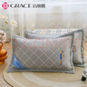 洁丽雅（Grace）夏凉枕 凉豆豆绣花单边枕 33*53 单只装 实拍图