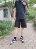 安踏男鞋元年板鞋夏季透气低帮休闲鞋男厚底增高运动轻松滑板鞋潮鞋子 【经典熊猫配色】象牙白/黑-2 43 实拍图