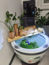 流水趣 竹排竹子流水循环摆件流水器上半部庭院客厅阳台陶瓷荷花缸造景 竹排长60＋水泵＋过滤棉（不含缸 实拍图