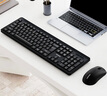 联想（Lenovo）KN210键盘鼠标套装 2.4G无线键鼠套装 全尺寸商务办公  笔记本电脑键盘台式机一体机 黑色 实拍图