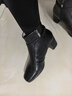 爱步（ECCO）【明星同款】靴子女 冬季保暖切尔西女靴粗跟皮靴 型塑290933 HL 黑色29093301001 37 实拍图