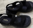他她TATA休闲运动凉鞋女鞋厚底舒适沙滩凉鞋2025夏季7G304BL5黑色 36 实拍图