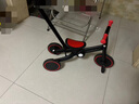 uonibaby品牌授权儿童三轮车脚踏车1-3-6岁宝宝儿童车遛娃神器平衡车手推 25款波多尔红+推杆-适高68-128cm 升级版 实拍图