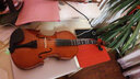 丛林部落儿童小提琴初学者纯手工演奏电子电声小提琴乐器儿童提琴练习考级 亮光枣红色4/4 155cm身高以上 实拍图