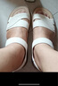 红蜻蜓闰月妈妈凉鞋夏季软底防滑中老年凉鞋不累脚女鞋WJK24842 米白 38 实拍图