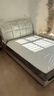 香丽华庭 皮床现代北欧大小户型双人床简约婚床实木软体床卧室家具 床+3D天然乳胶弹簧床垫(软硬适中) 1.5米*2米框架结构款(升级床板) 实拍图