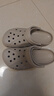 crocs卡骆驰洞洞鞋贝雅男鞋女鞋轻便耐磨一脚蹬拖鞋休闲鞋|10126 卵石色-2V3 40 (250mm) 实拍图