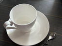 国涛简约纯白咖啡杯碟欧式骨瓷小奢华陶瓷咖啡器具配勺子印字定制logo 白金宫（1杯1碟1勺） 220ml 实拍图