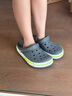 卡骆驰crocs洞洞鞋贝雅卡骆班轻便耐磨一脚蹬休闲鞋|205089 石板灰/青柠绿-0GX 46 /47(300mm) 实拍图