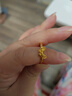 周大生黄金戒指足金精美蝴蝶戒指活口可调节送女友老婆情人节礼物 约2.2g 实拍图