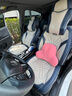 乔氏汽车头枕腰靠宝马靠枕车用腰垫奔驰座椅靠垫特斯拉旅行靠背垫粉色 实拍图