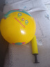 费雪（Fisher-Price）儿童玩具球 宝宝小皮球拍拍球22cm(黄色 赠打气筒)生日礼物礼品 实拍图