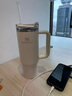 STANLEY巨无霸吸管杯水杯保温杯大容量办公车载不锈钢杯子887ML-米白色 实拍图