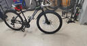 EG7山地自行车成人学生变速越野单车双减震赛车26寸青少年男女 辐条【加厚车轮-加厚车架】黑白 26寸21速【适合：160-180CM】 实拍图